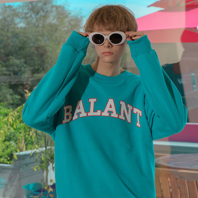 BALANT [University Type Basic Sweatshirt - Mint]