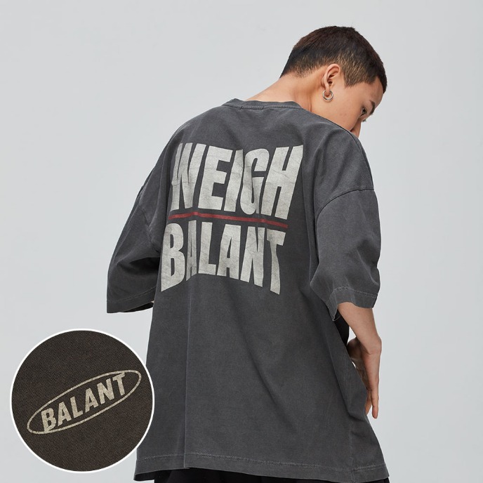 BALANT [ Pigment Weigh in on Issue Tshirt - Dark Gray ]