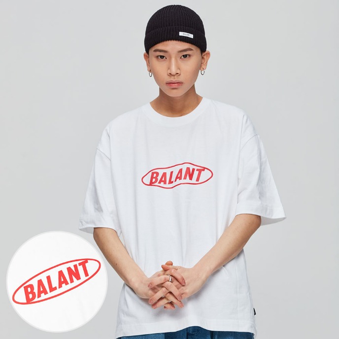 BALANT [ Orignal Stamp Logo Basic T Shirt - White ]