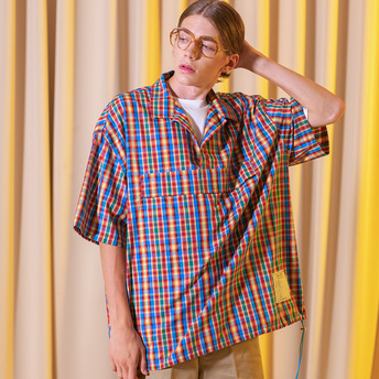 BALANT [ Madras Check  Volition fit shirt - Red type ]