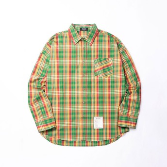 BALANT [ Madras Check District shirt - Green type ]