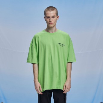 Classic Slogan Studio T Shirt - Lime