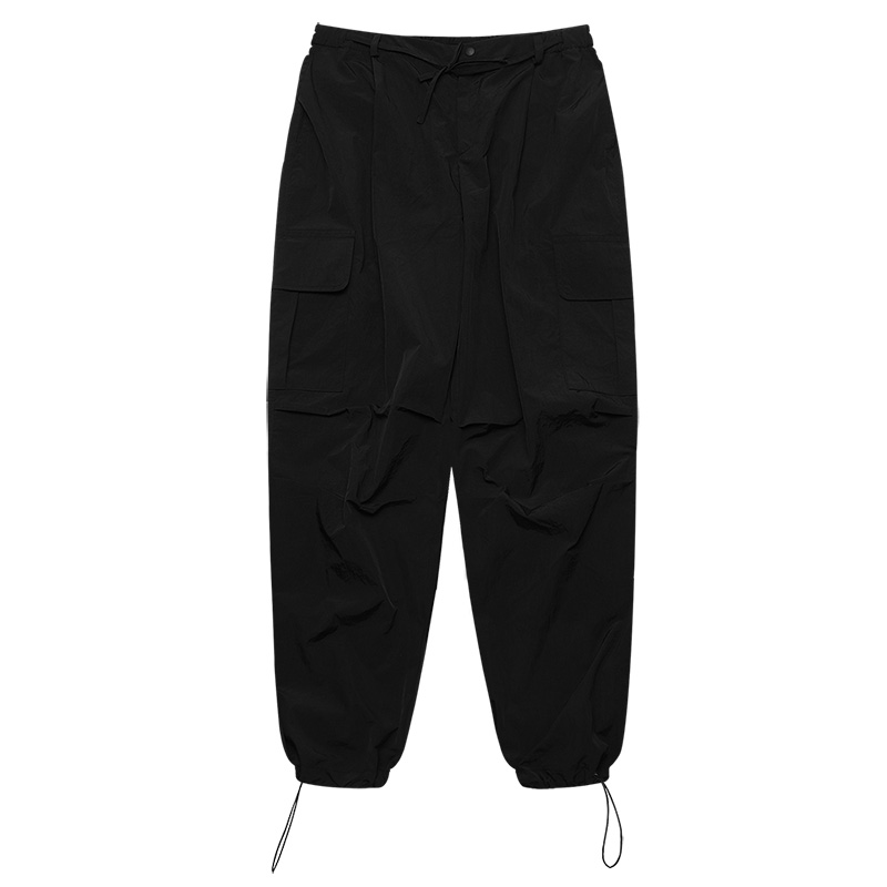 nylon stopper pants black