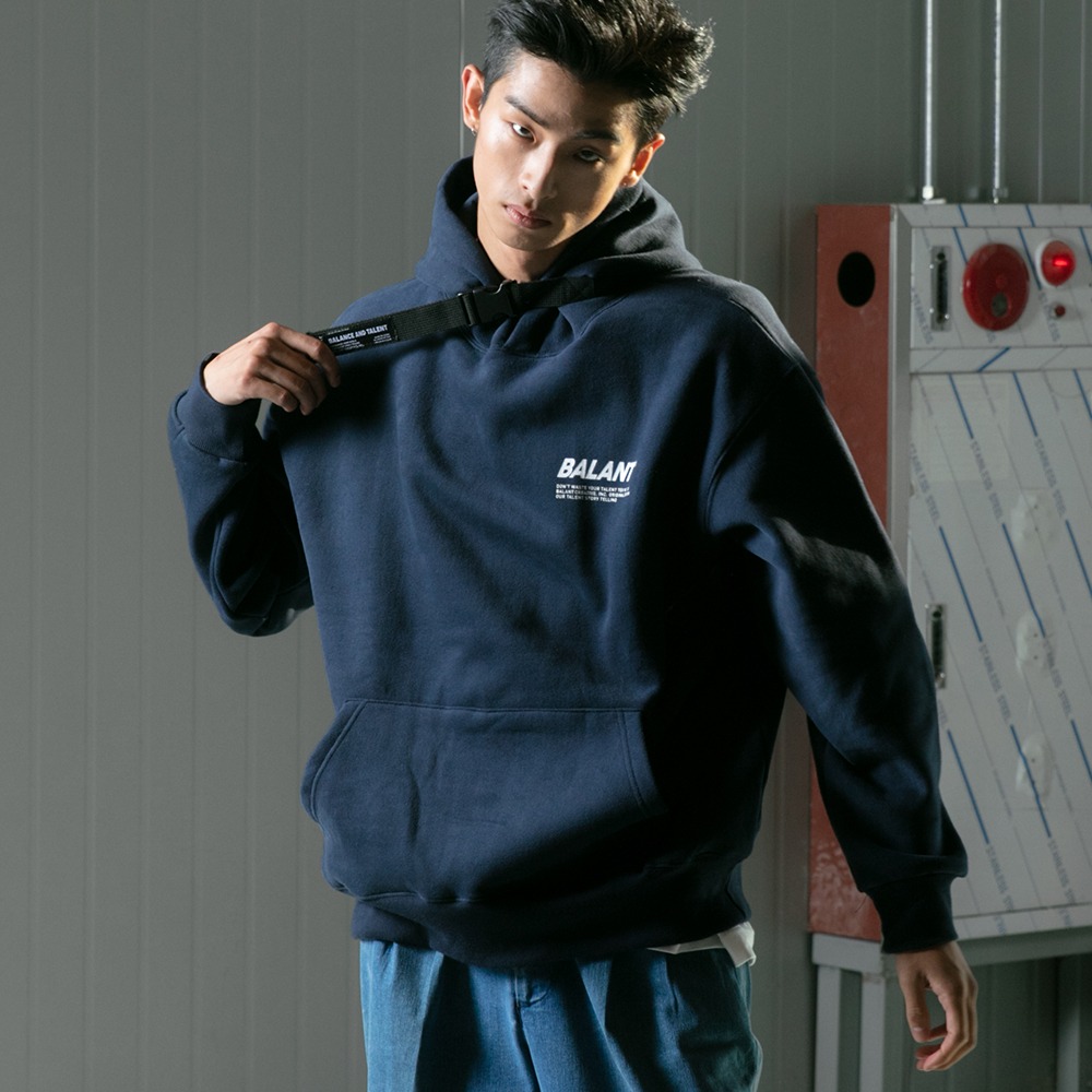 BALANT [ Our Story Buckle Hoodie - Navy ]