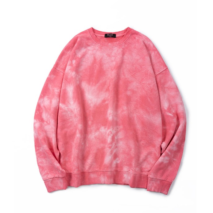 BALANT [ Marbling Silicon Lable Sweatshirt - Pink ]