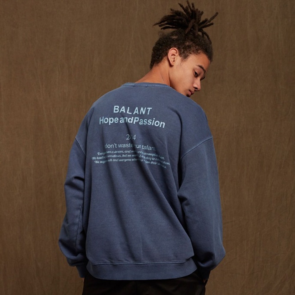 BALANT [ Pigment Hope and Passion Sweatshirt - Navy ]